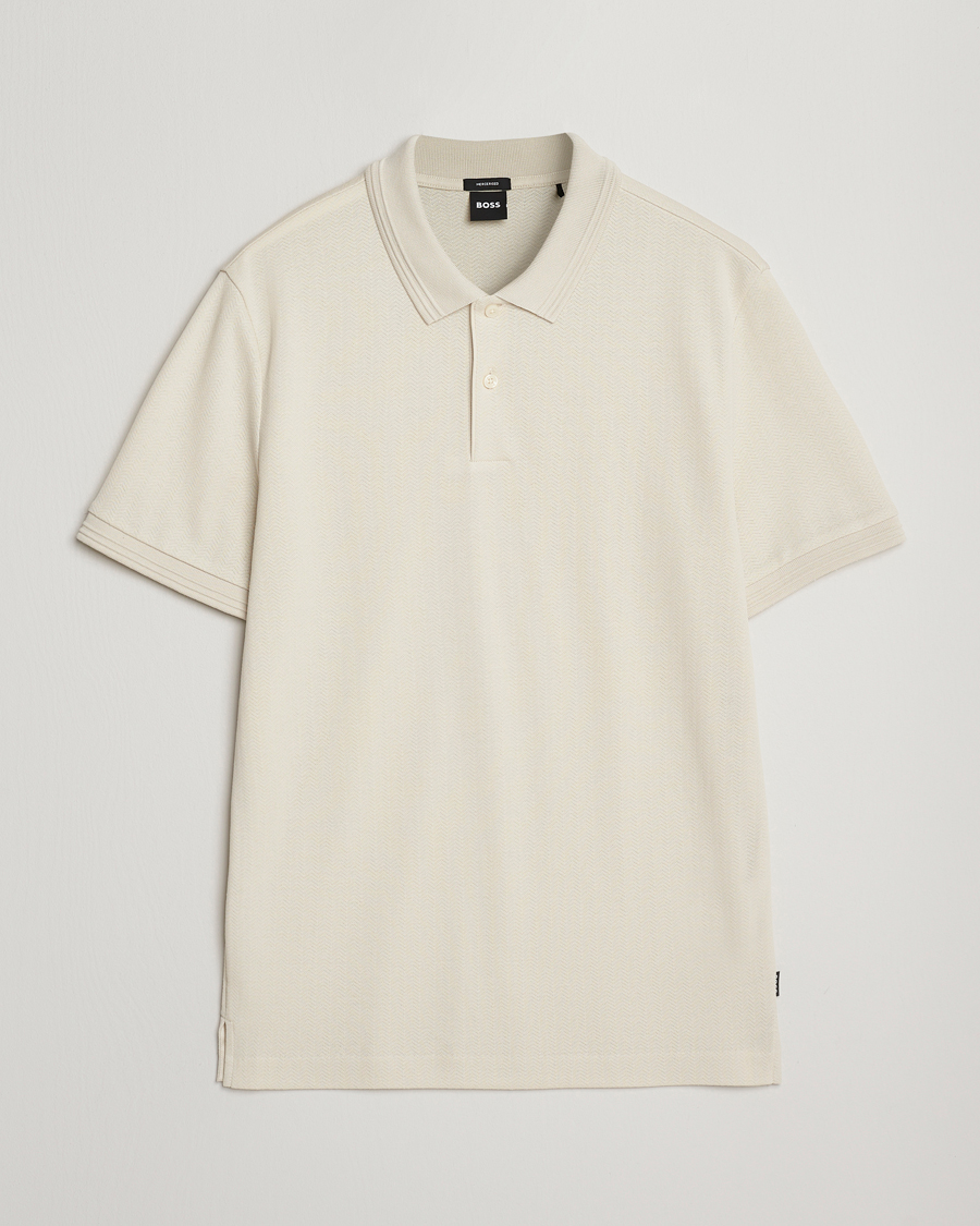 Heren | Polo's | BOSS BLACK | Parlay Structured Polo Open White