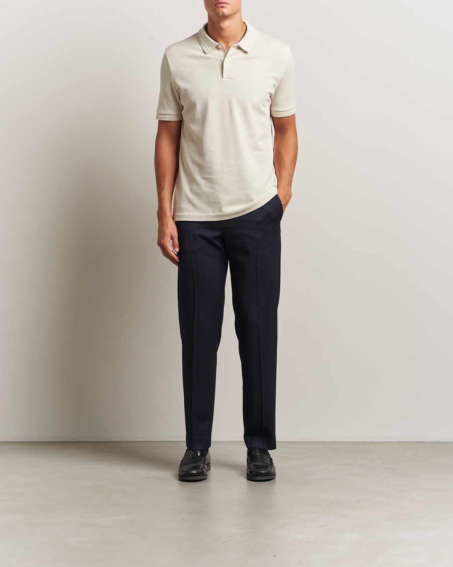 Heren | Polo's | BOSS BLACK | Parlay Structured Polo Open White