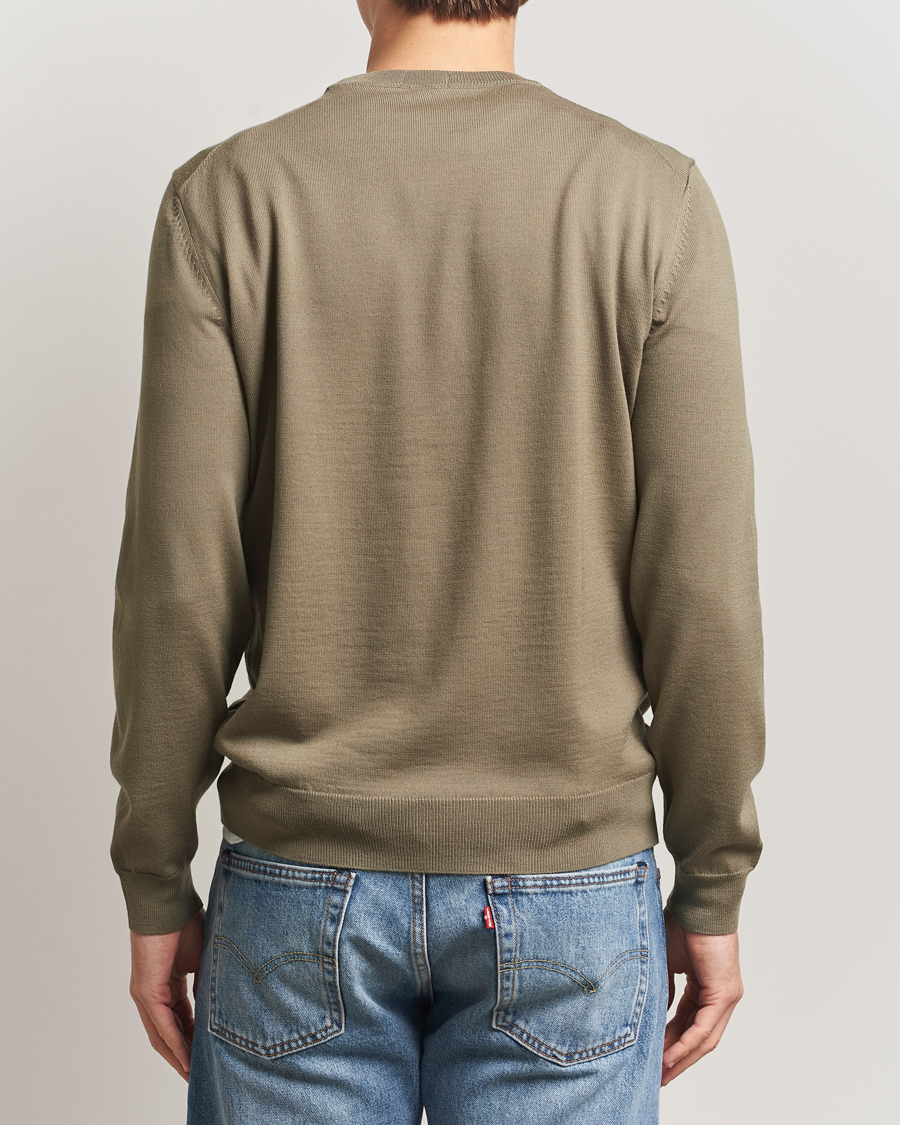 Heren | Truien | BOSS BLACK | Botto Merino Knitted Pullover Open Brown