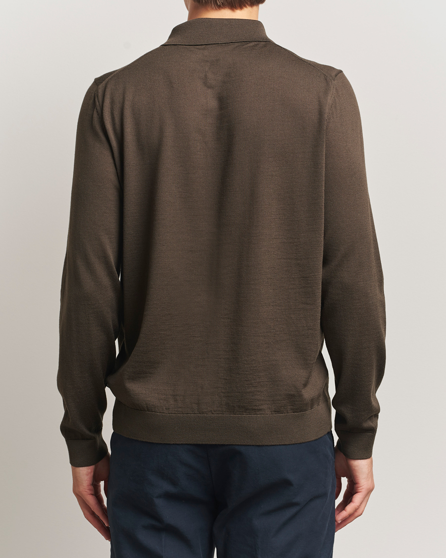 Heren | Truien | BOSS BLACK | Helbert Wool Cardigan Open Green