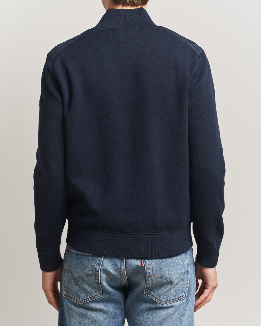 Heren | Truien | BOSS BLACK | Hernest Hybrid Full Zip Dark Blue