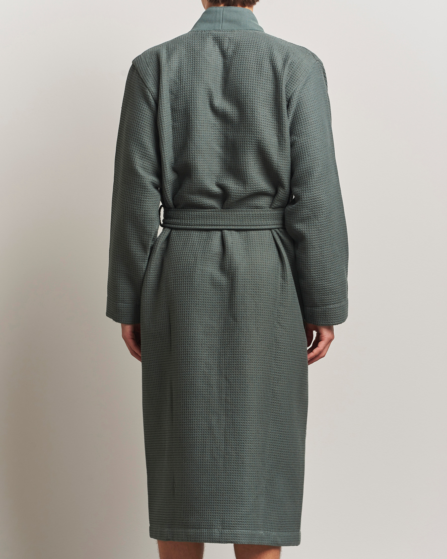 Heren | Pyjama's en gewaden | BOSS BLACK | Waffle Kimono Open Green