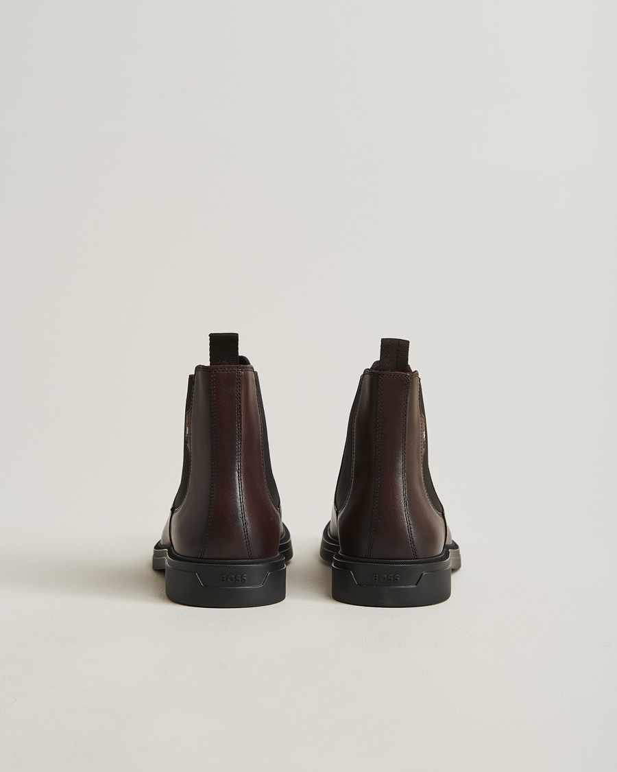 Heren | Laarzen | BOSS BLACK | Calev Leather Chelsea Boot Dark Brown