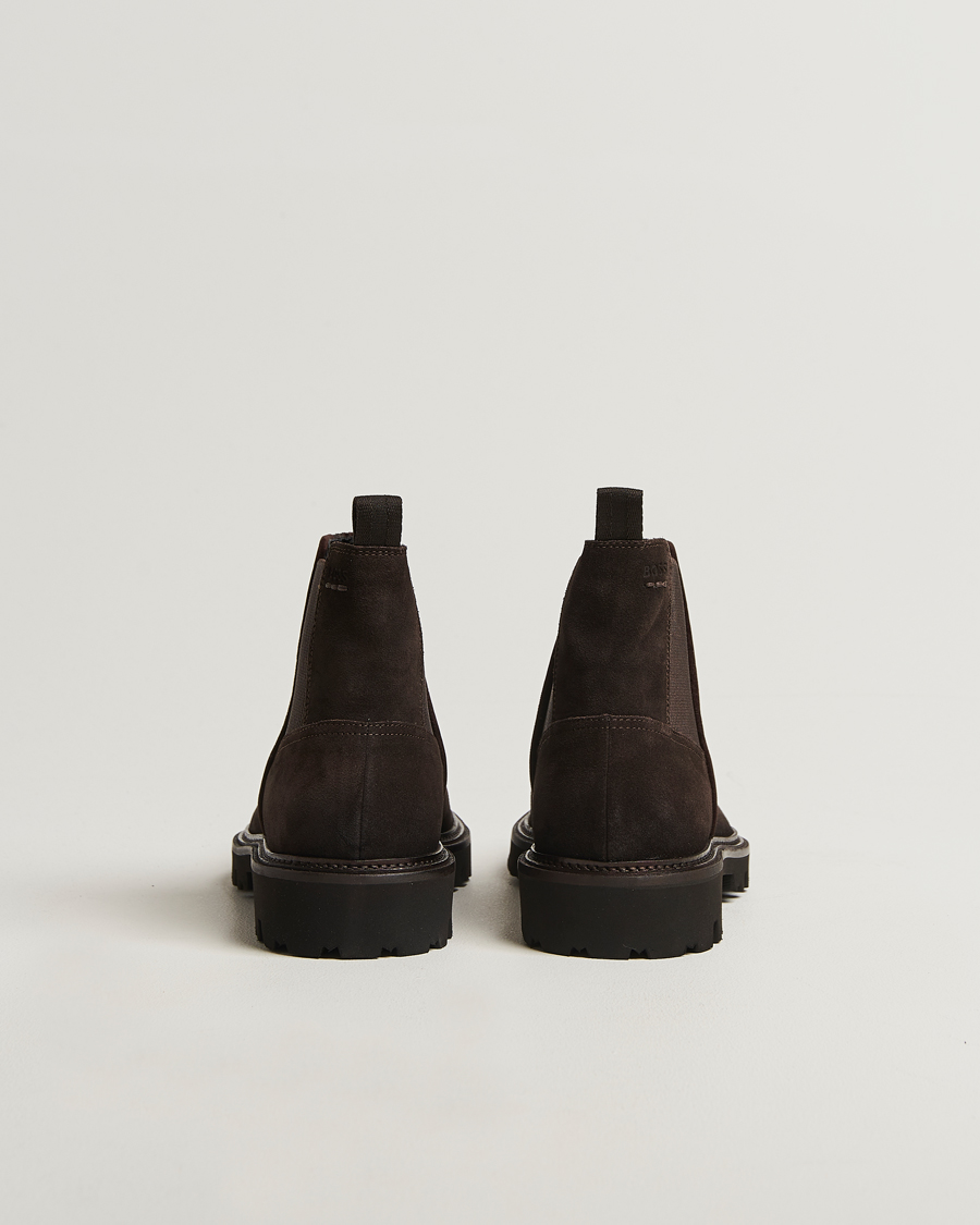 Heren | Laarzen | BOSS BLACK | Julyo Suede Chelsea Boot Dark Brown