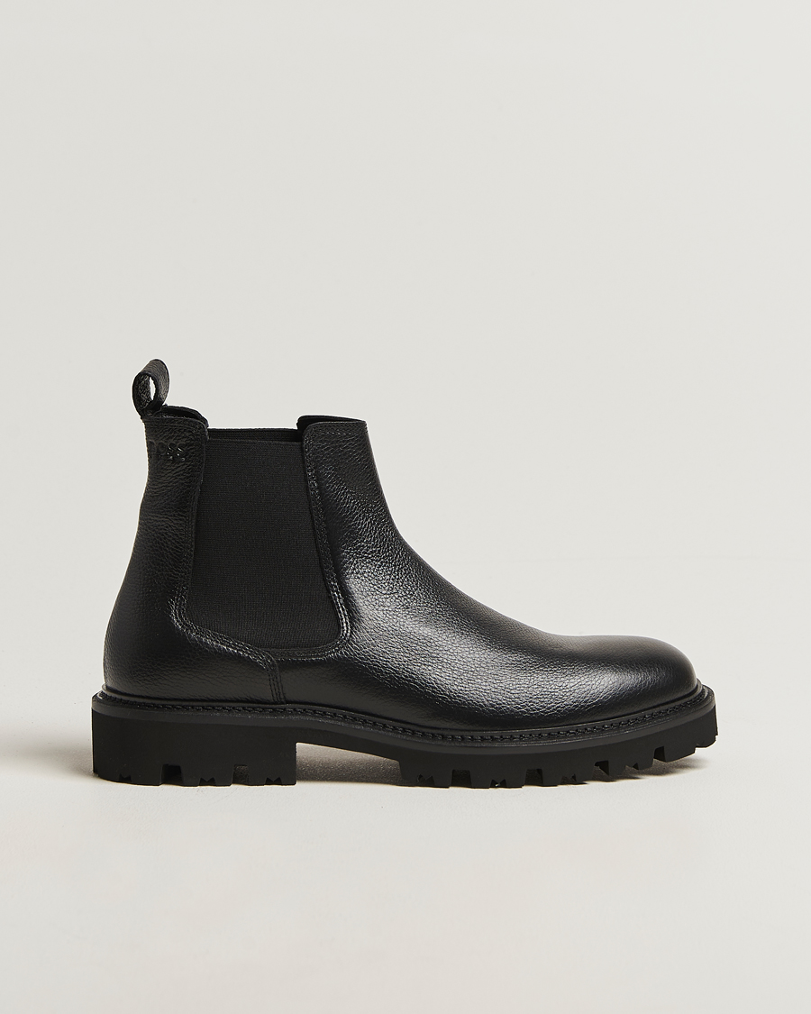 Heren | Laarzen | BOSS BLACK | Julyo Leather Chelsea Boot Black