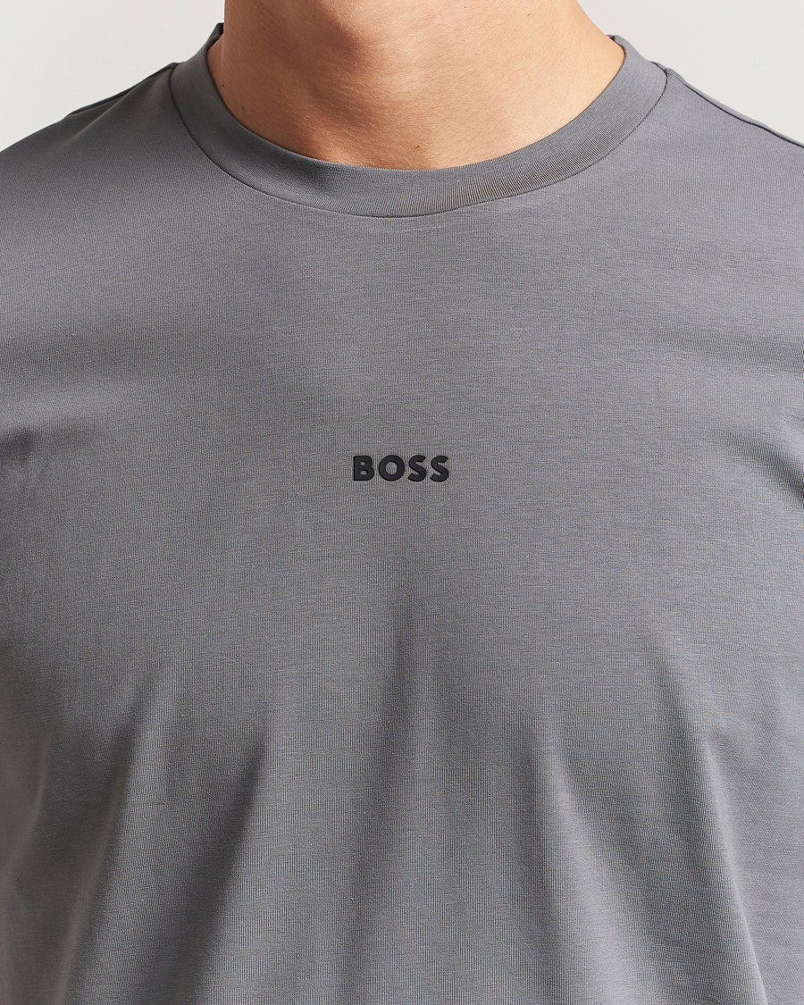 Heren | T-shirts | BOSS ORANGE | Tchup Logo Crew Neck T-Shirt Open Grey