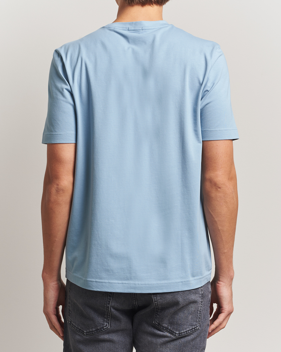 Heren | T-shirts | BOSS ORANGE | Tchup Logo Crew Neck T-Shirt Light Blue