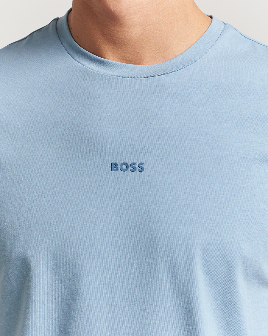 Heren | T-shirts | BOSS ORANGE | Tchup Logo Crew Neck T-Shirt Light Blue
