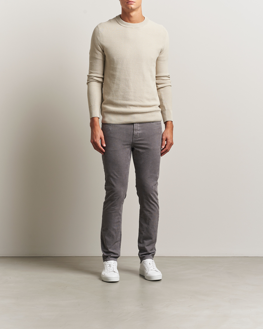 Heren | Broeken | BOSS ORANGE | Delaware Corduroy Cotton 5-Pocket Pants Open Grey