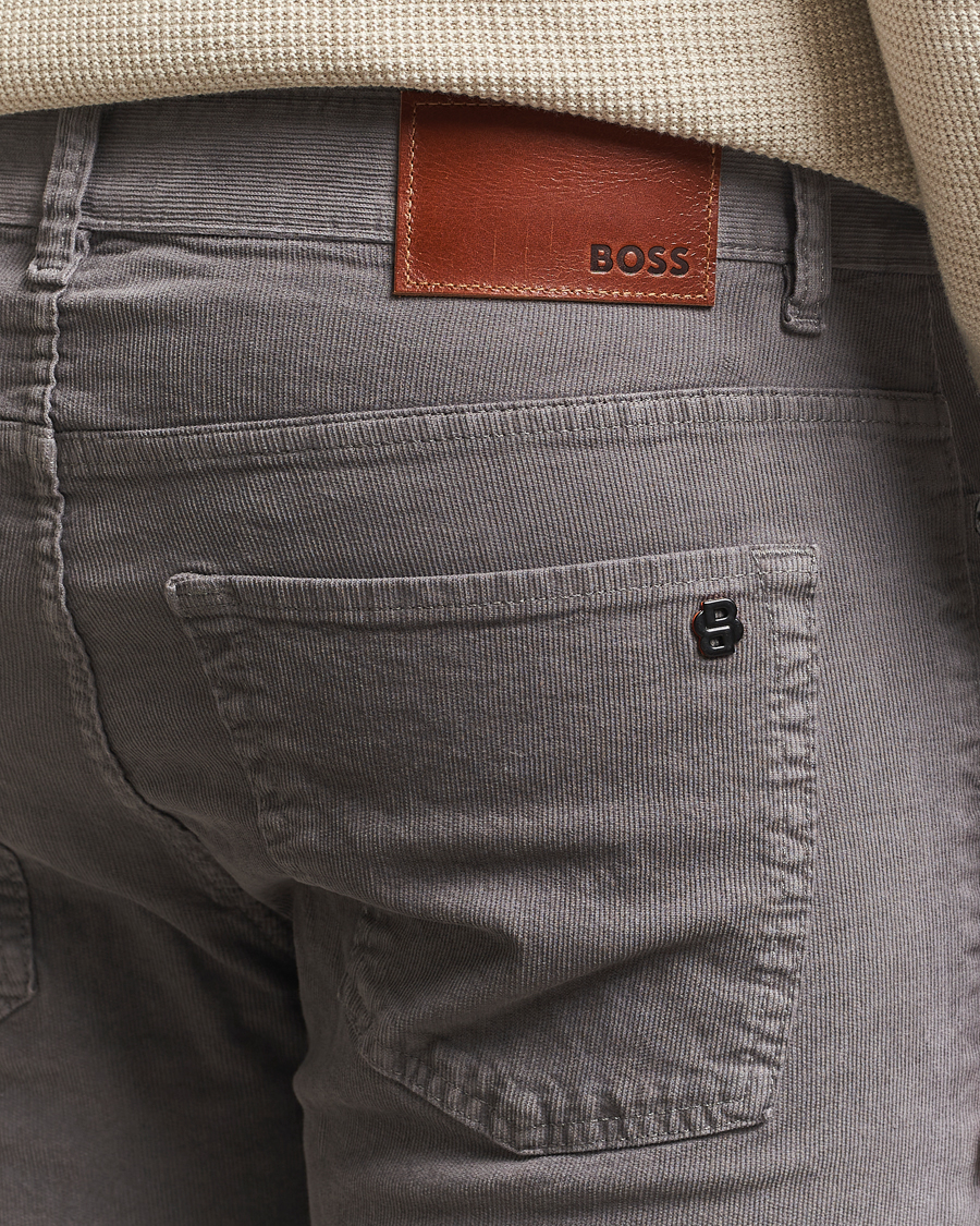 Heren | Broeken | BOSS ORANGE | Delaware Corduroy Cotton 5-Pocket Pants Open Grey