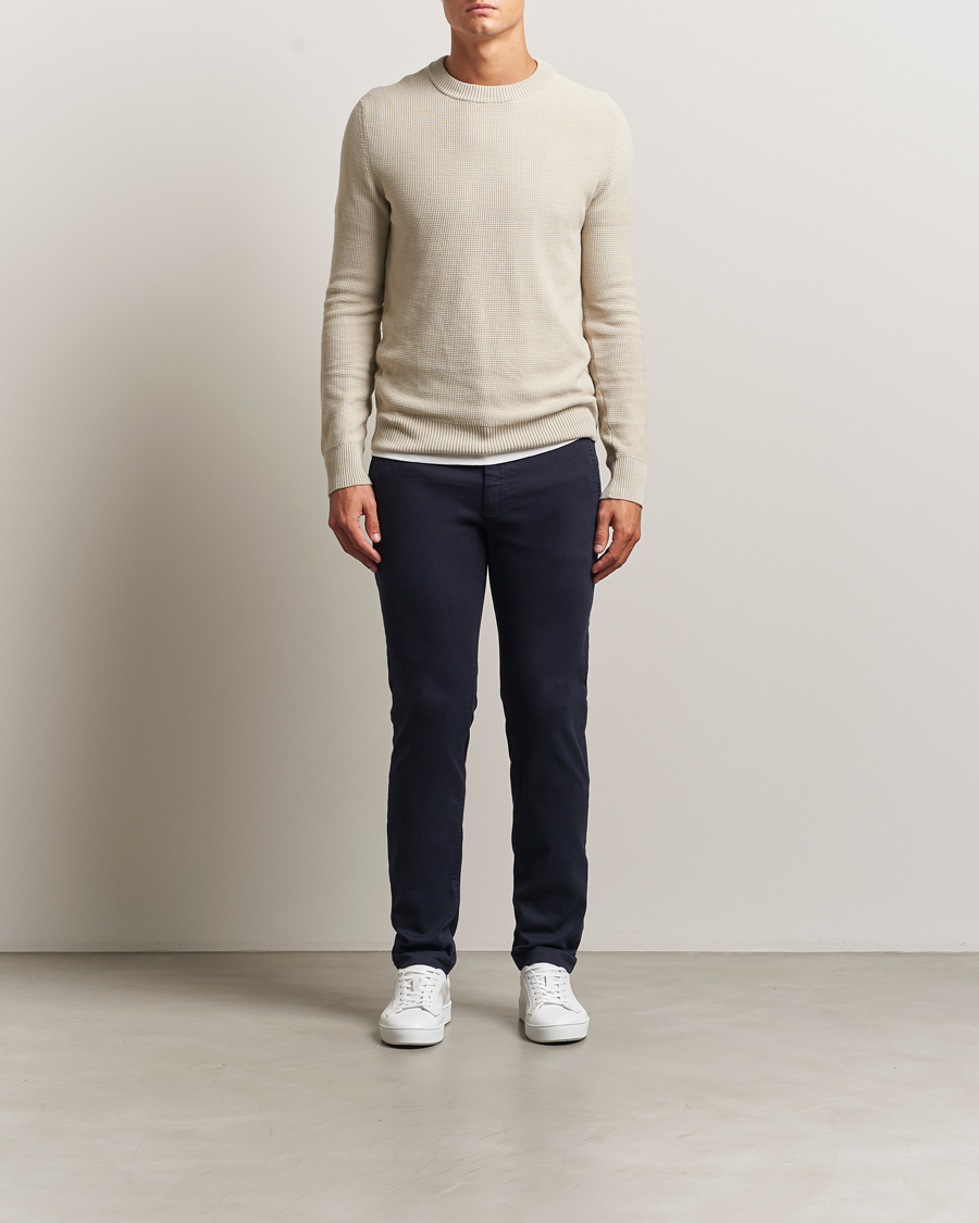 Heren | Broeken | BOSS ORANGE | Cotton Chino Dark Blue