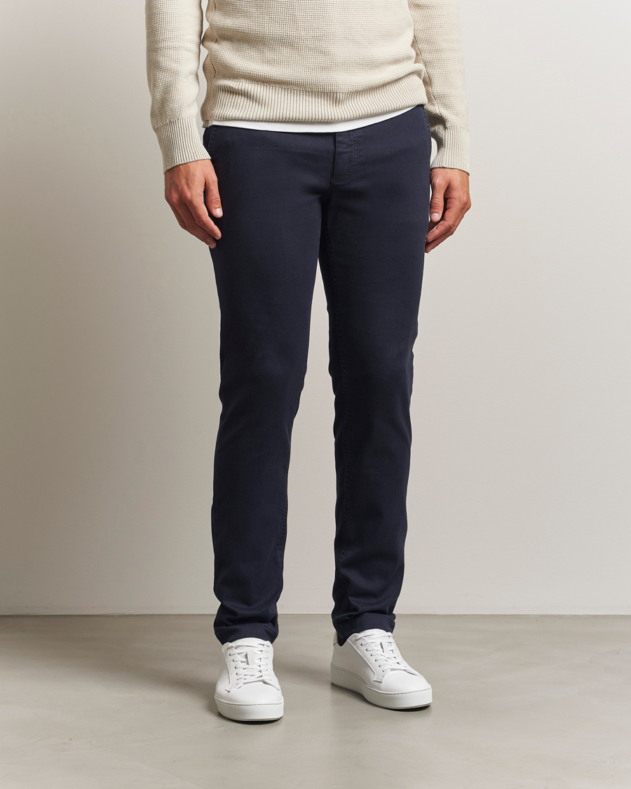 Heren | Broeken | BOSS ORANGE | Cotton Chino Dark Blue