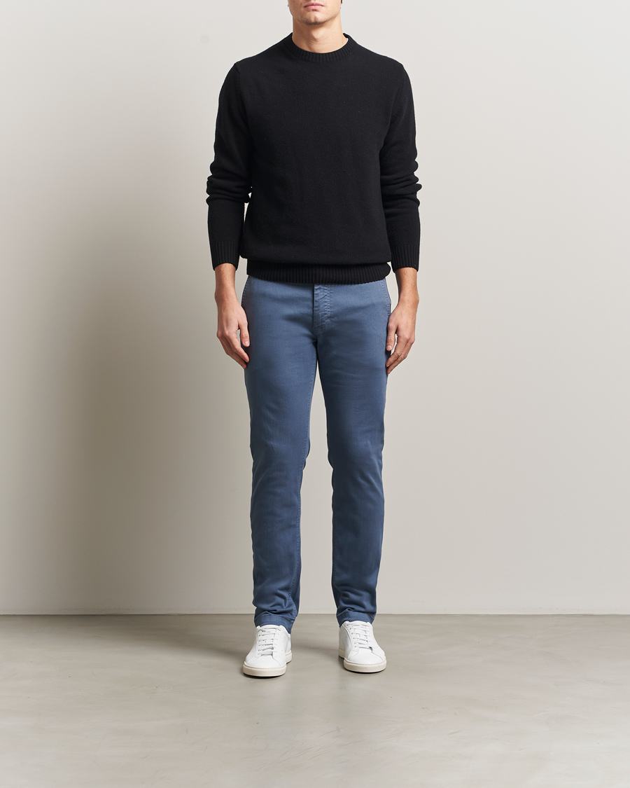 Heren | Broeken | BOSS ORANGE | Cotton Chino Open Blue