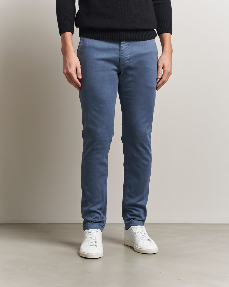 Heren | Broeken | BOSS ORANGE | Cotton Chino Open Blue