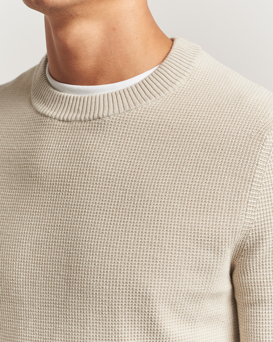 Heren | Truien | BOSS ORANGE | Klapok Knitted Crew Neck Sweater Light Beige