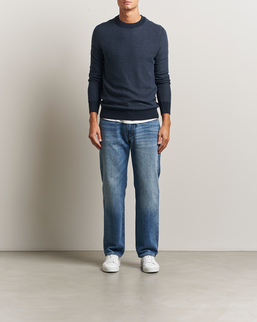 Heren | Truien | BOSS ORANGE | Klapok Knitted Crew Neck Sweater Dark Blue