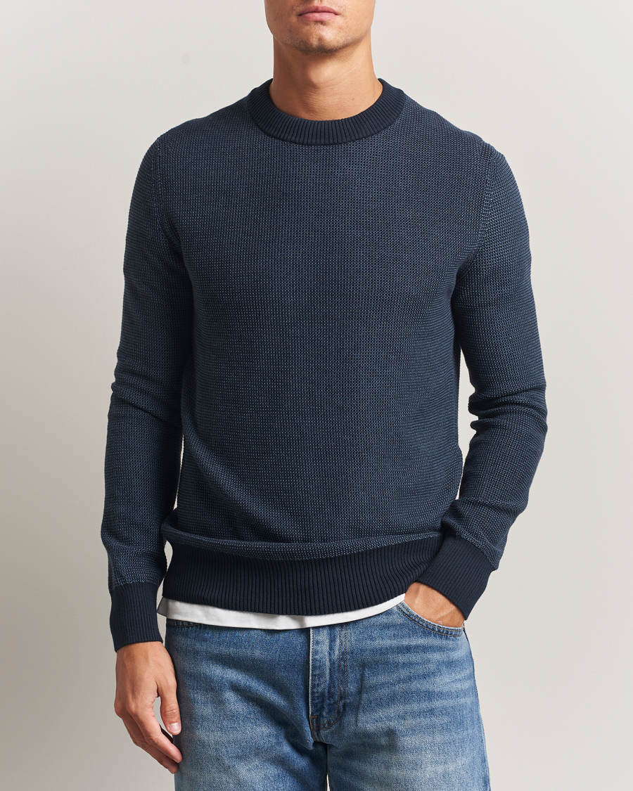 Heren | Truien | BOSS ORANGE | Klapok Knitted Crew Neck Sweater Dark Blue