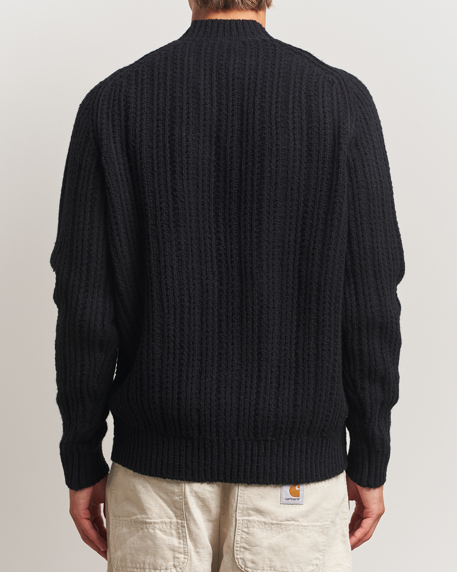 Heren | Truien | BOSS ORANGE | Kortho Wool Knitted Cardigan Black
