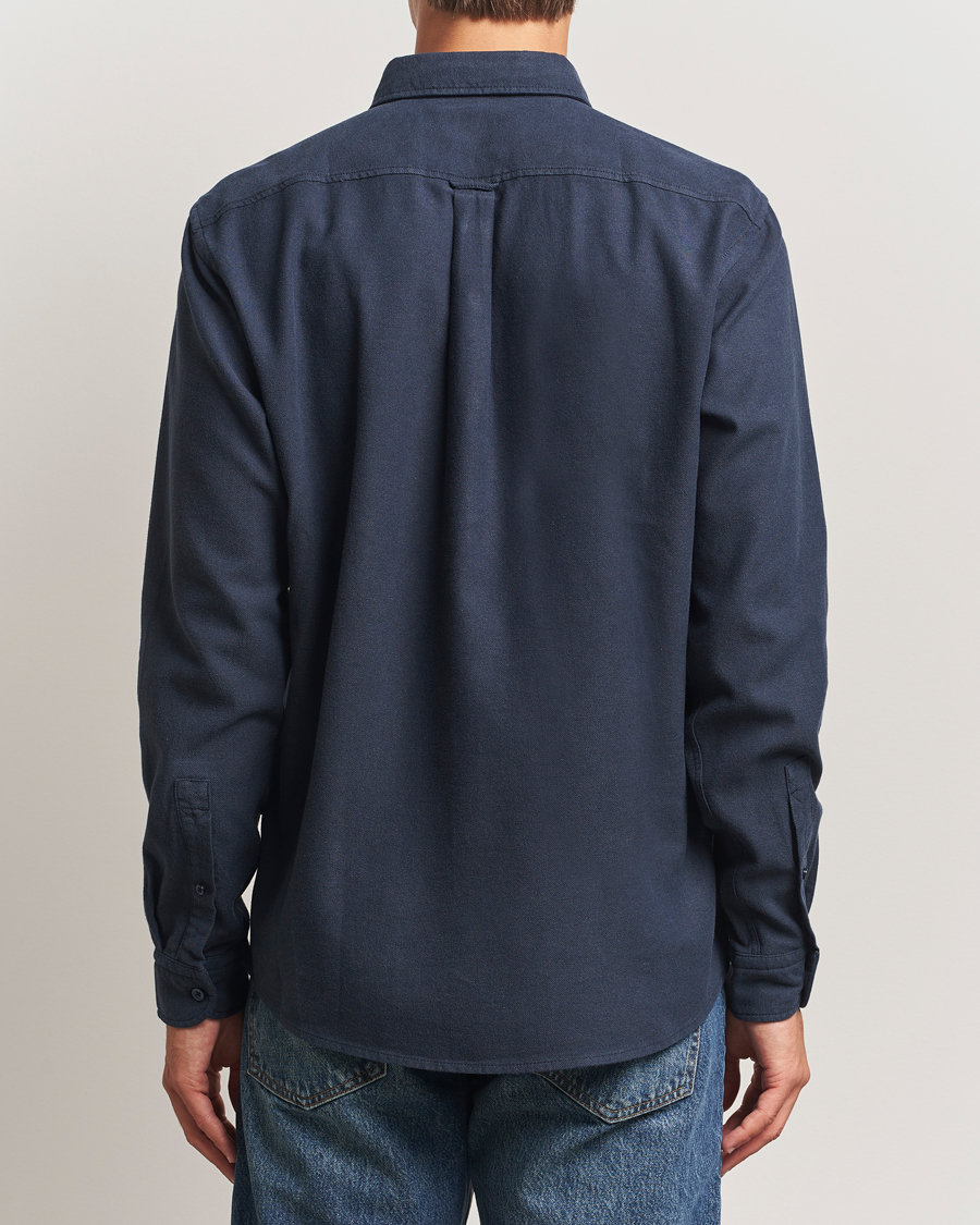 Heren | Overhemden | BOSS ORANGE | Rickert Brushed Cotton Shirt Dark Blue