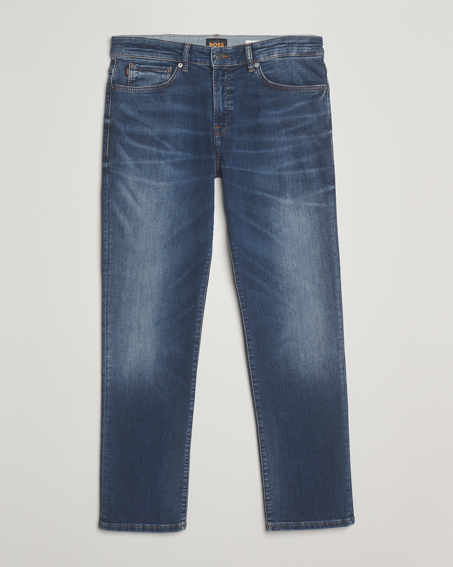 Heren | Jeans | BOSS ORANGE | Re.Maine Regular Fit Jeans Dark Blue
