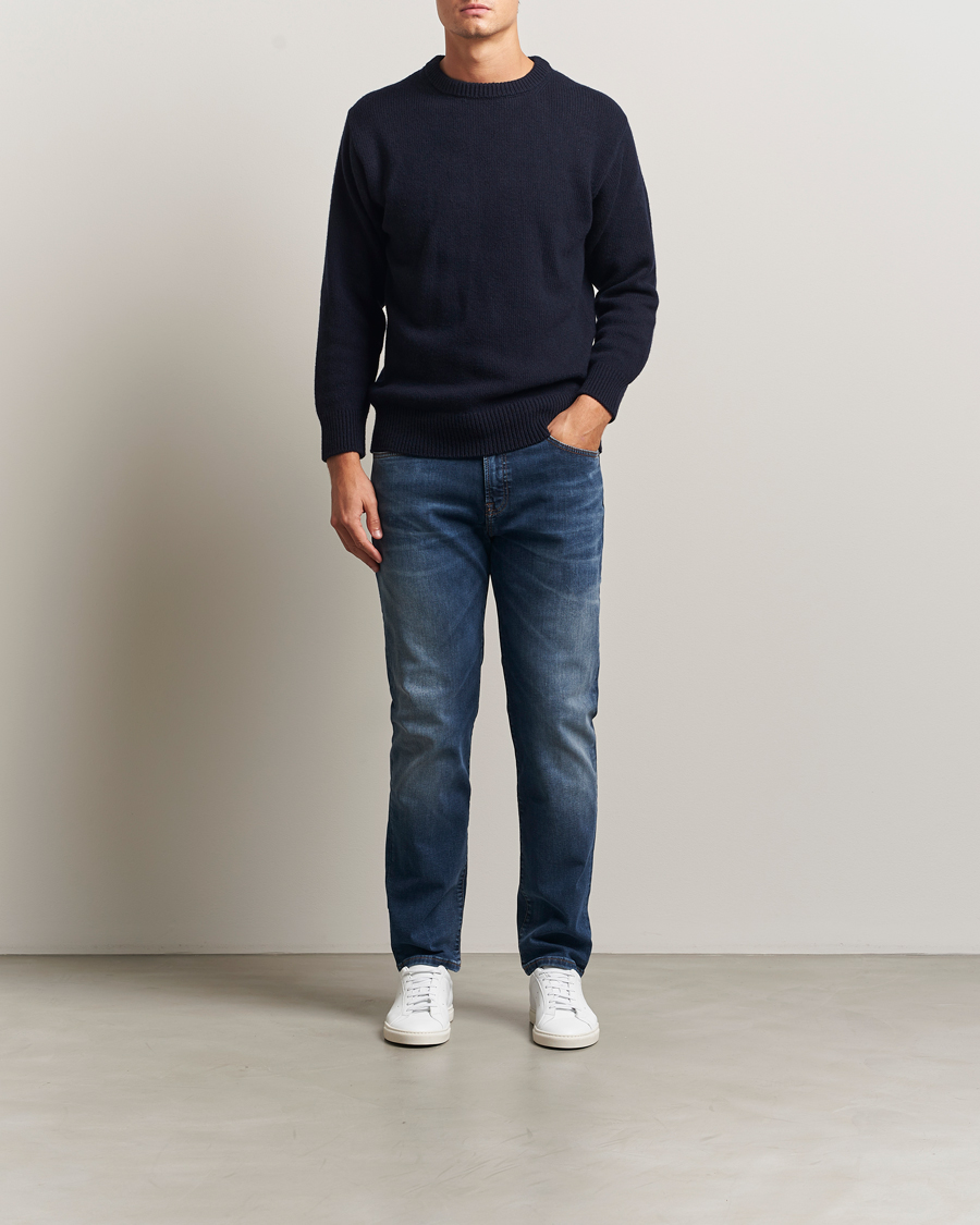 Heren | Jeans | BOSS ORANGE | Re.Maine Regular Fit Jeans Dark Blue
