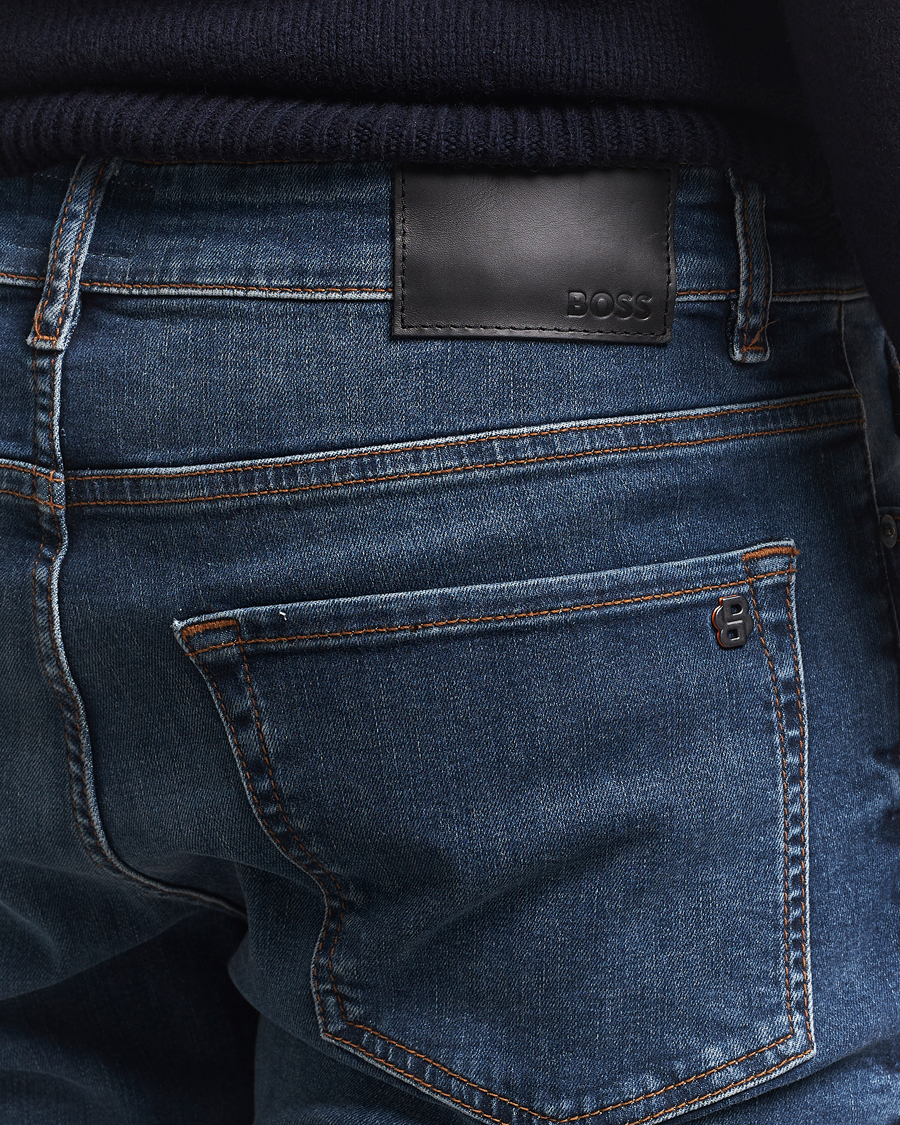 Heren | Jeans | BOSS ORANGE | Re.Maine Regular Fit Jeans Dark Blue