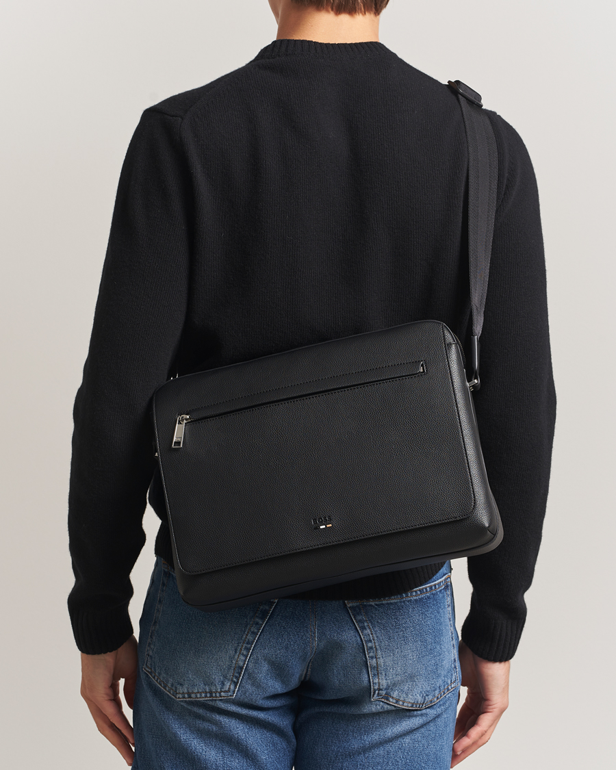 Heren | Tassen | BOSS BLACK | Ray Flap Messenger Bag Black