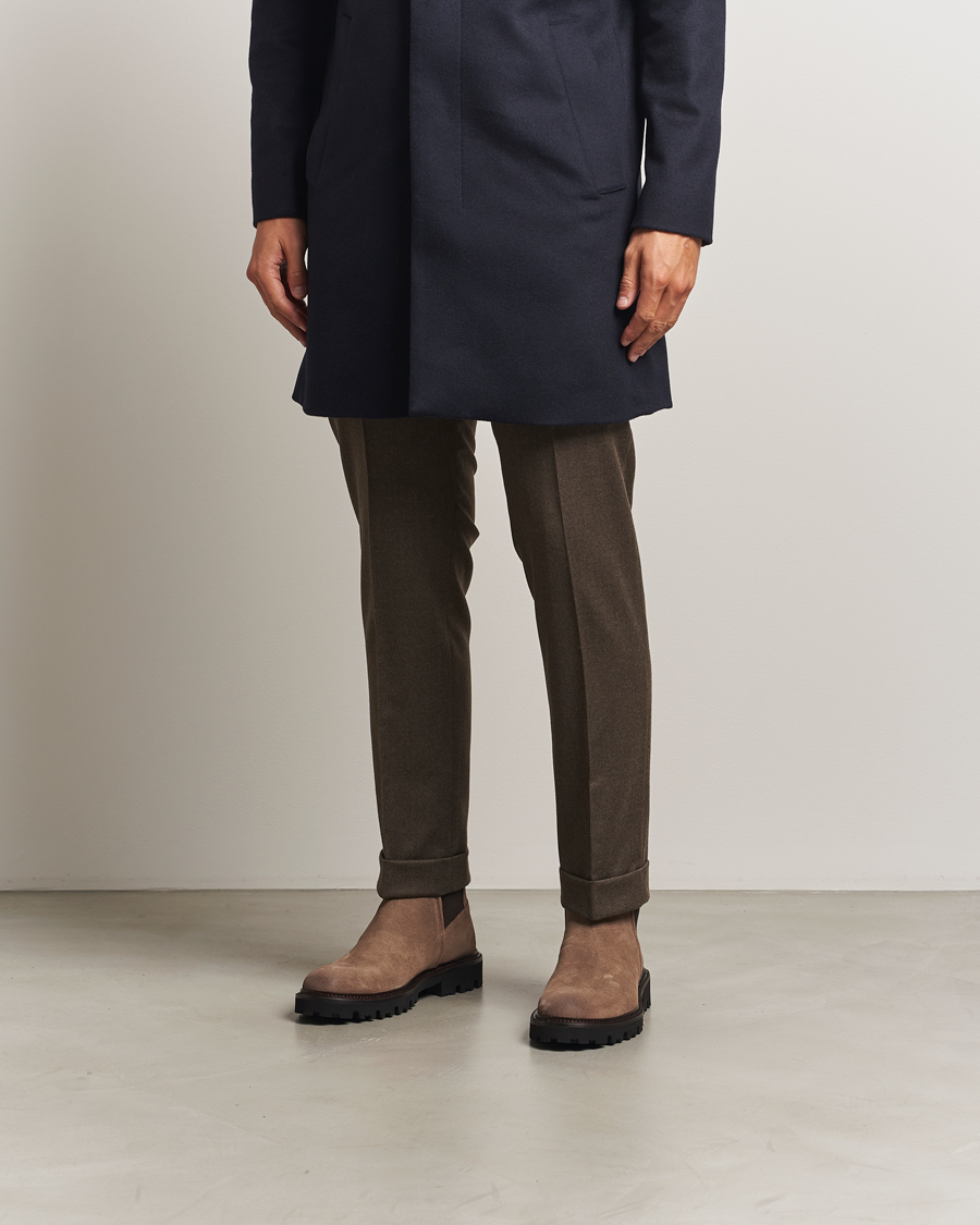 Heren | Laarzen | BOSS BLACK | Julyo Suede Chelsea Boot Medium Beige