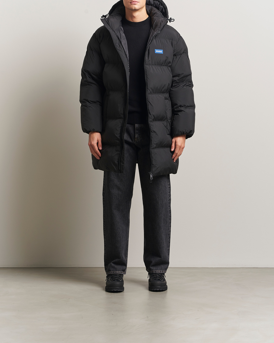 Heren | Jassen | HUGO | Bodi Hooded Puffer Parka Black