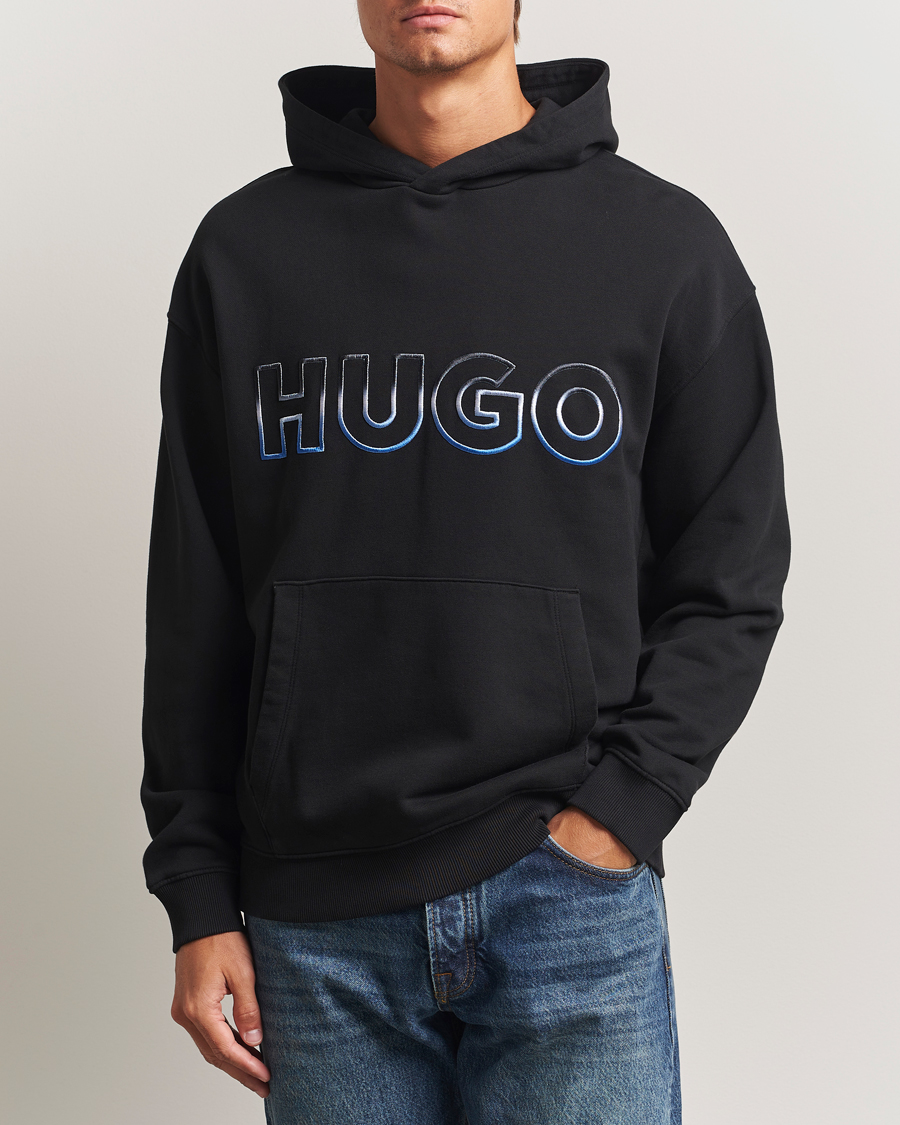 Heren | Truien | HUGO | Nogudi Logo Hoodie Black
