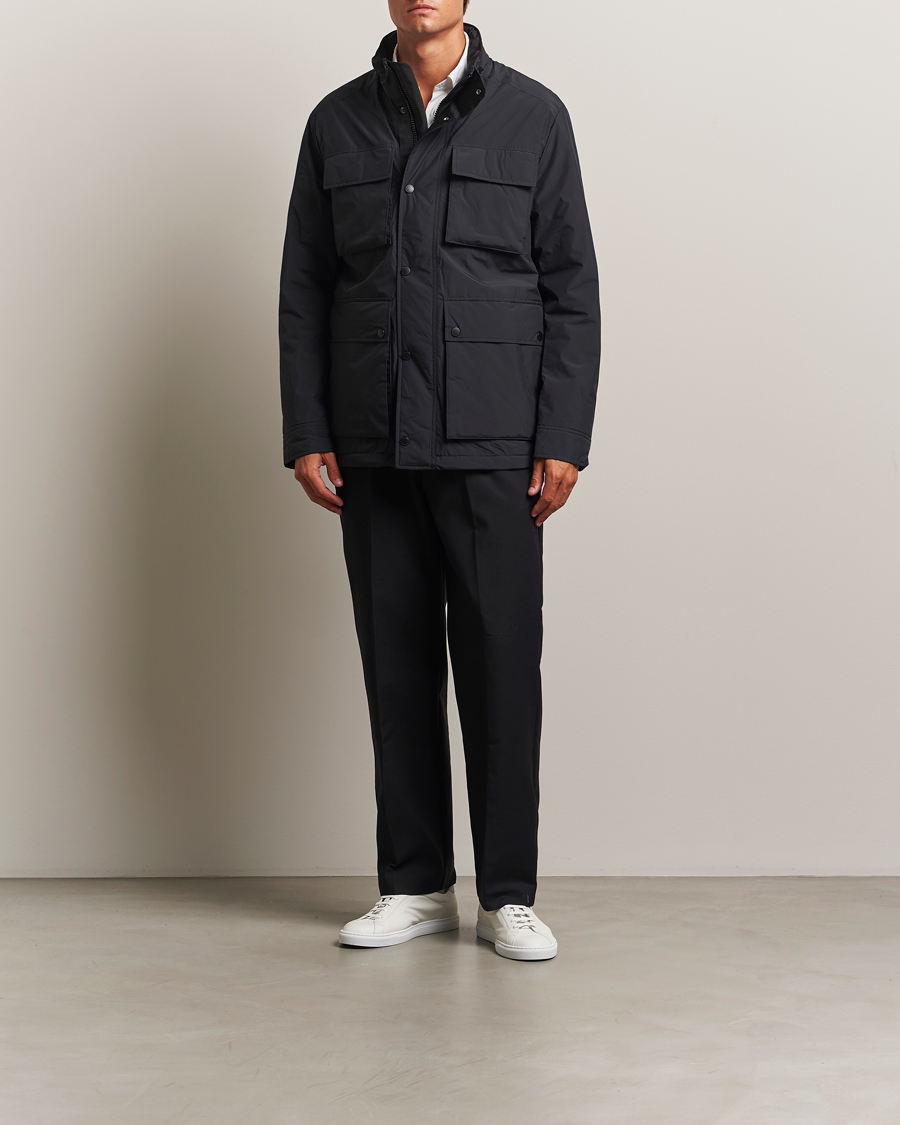 Heren | Jassen | J.Lindeberg | Aiden 2L Padded Field Jacket Black