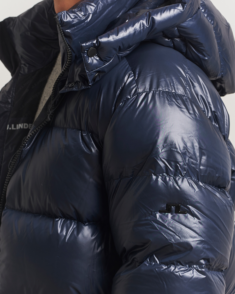 Heren | Jassen | J.Lindeberg | Creek Down Hooded Jacket Navy