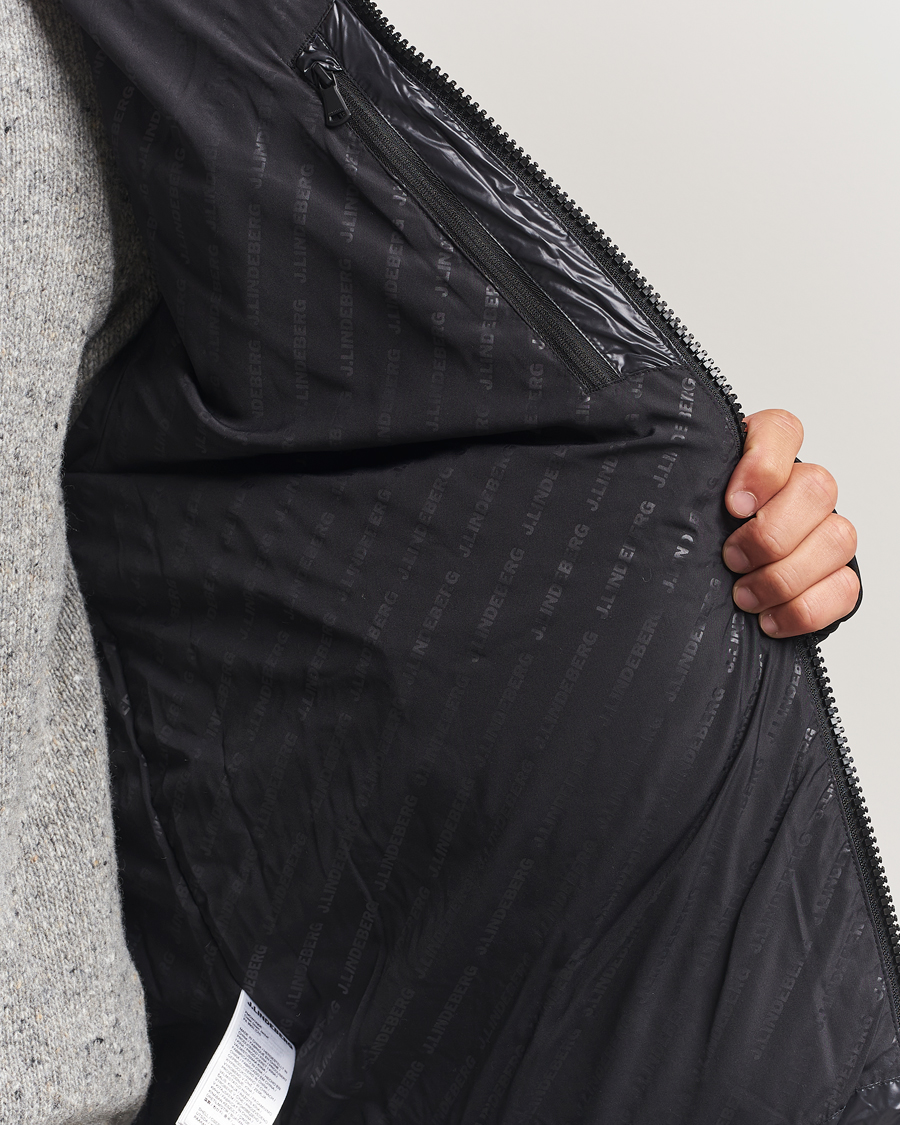 Heren | Jassen | J.Lindeberg | Creek Down Hooded Jacket Black