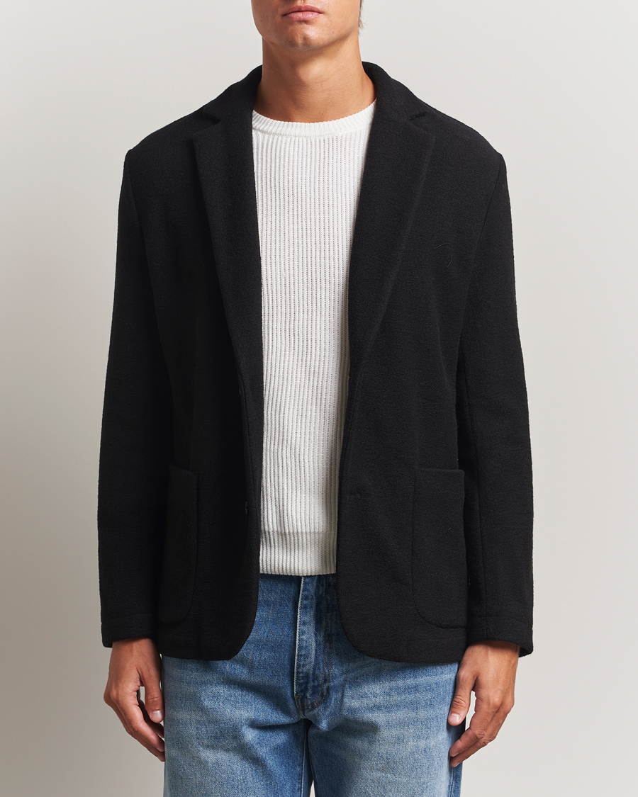 Heren | Blazers | J.Lindeberg | Calvon Wool Knitted Blazer Black