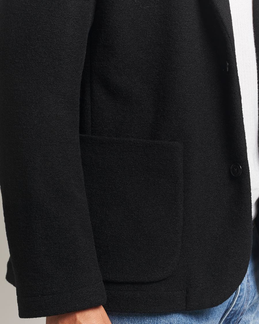 Heren | Blazers | J.Lindeberg | Calvon Wool Knitted Blazer Black