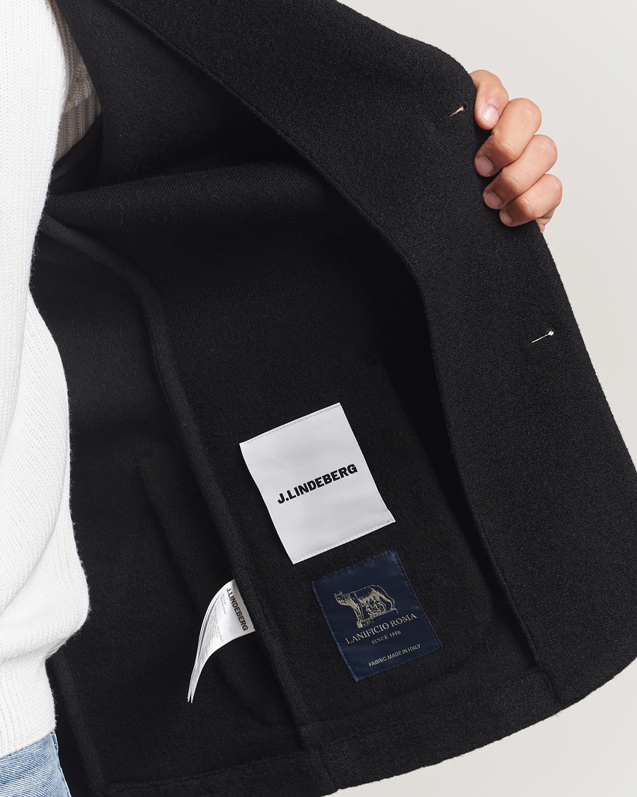 Heren | Blazers | J.Lindeberg | Calvon Wool Knitted Blazer Black