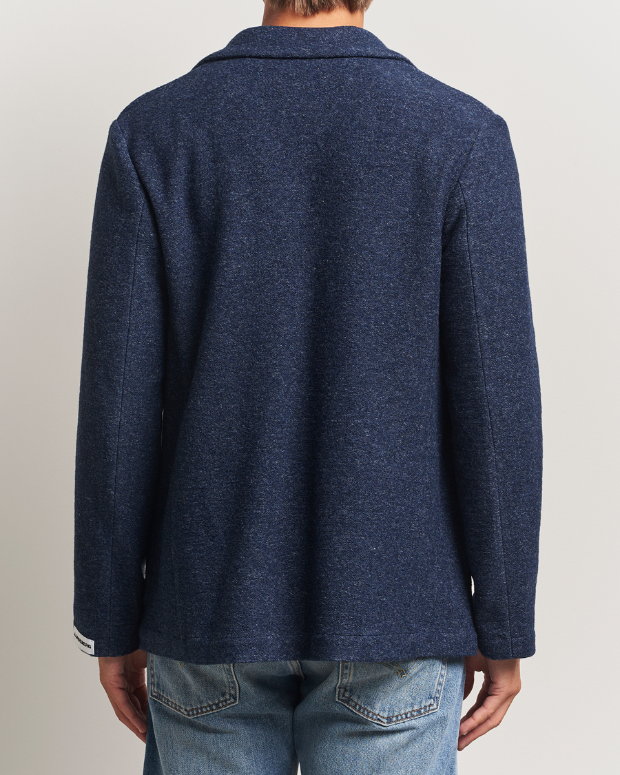 Heren | Blazers | J.Lindeberg | Calvon Wool Knitted Blazer Vintage Indigo