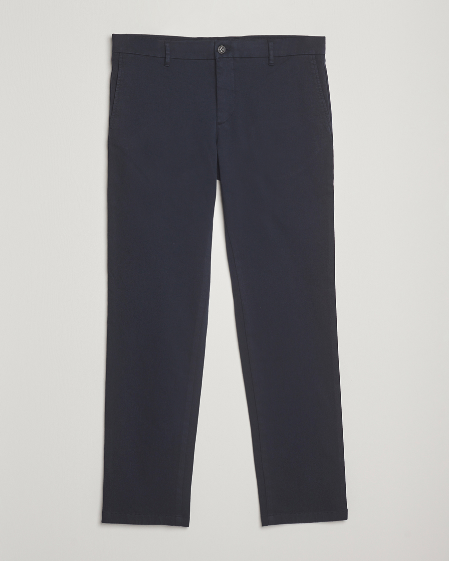 Heren | Broeken | J.Lindeberg | Ched Flannel Twill Pants Navy