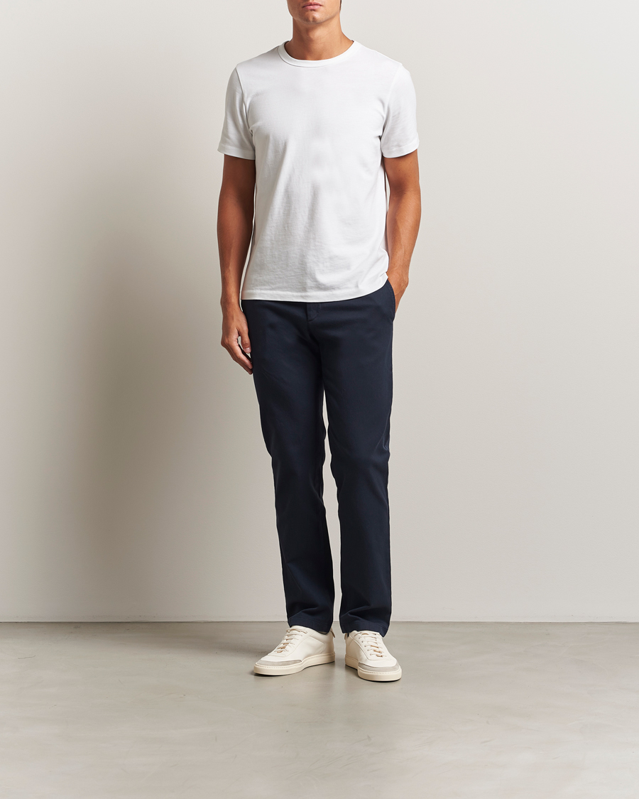 Heren | Broeken | J.Lindeberg | Ched Flannel Twill Pants Navy