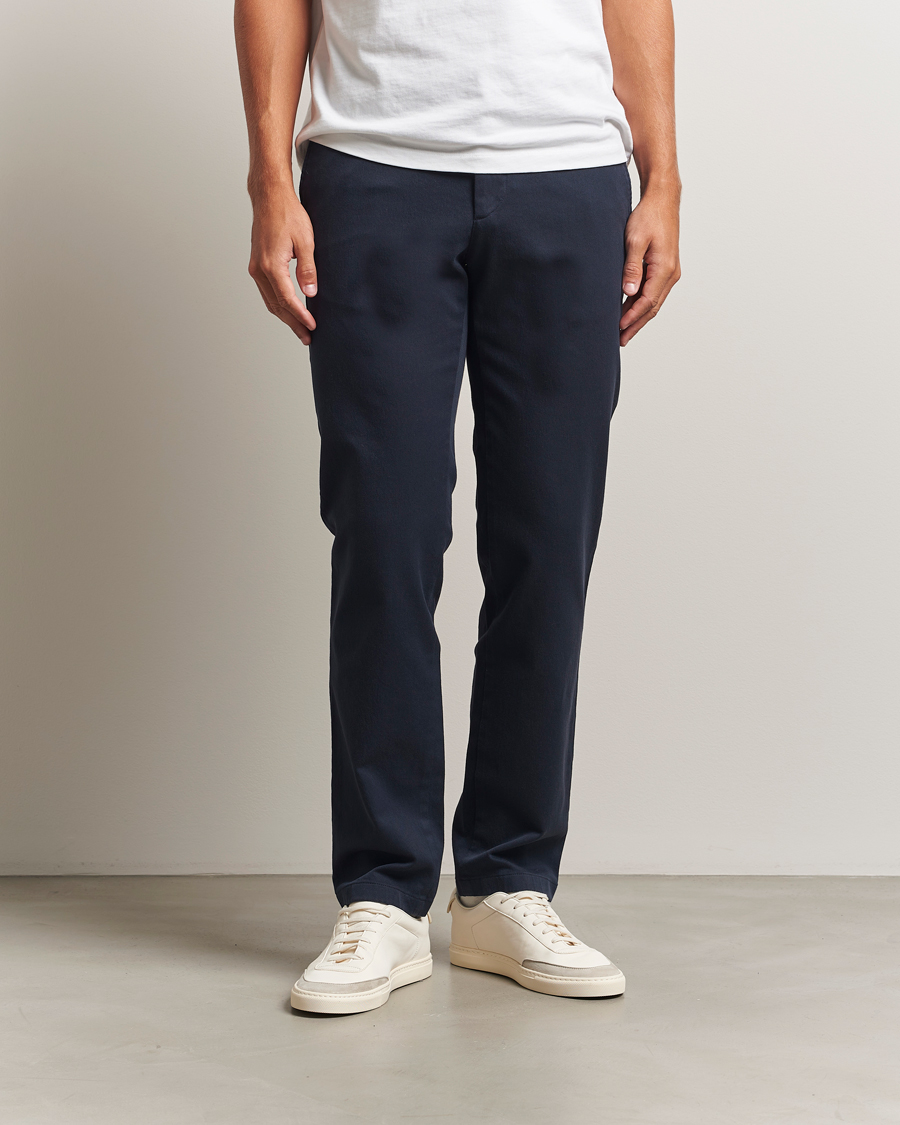 Heren | Broeken | J.Lindeberg | Ched Flannel Twill Pants Navy