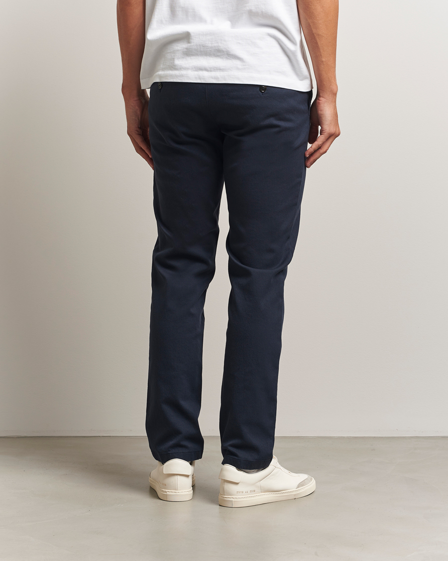 Heren | Broeken | J.Lindeberg | Ched Flannel Twill Pants Navy