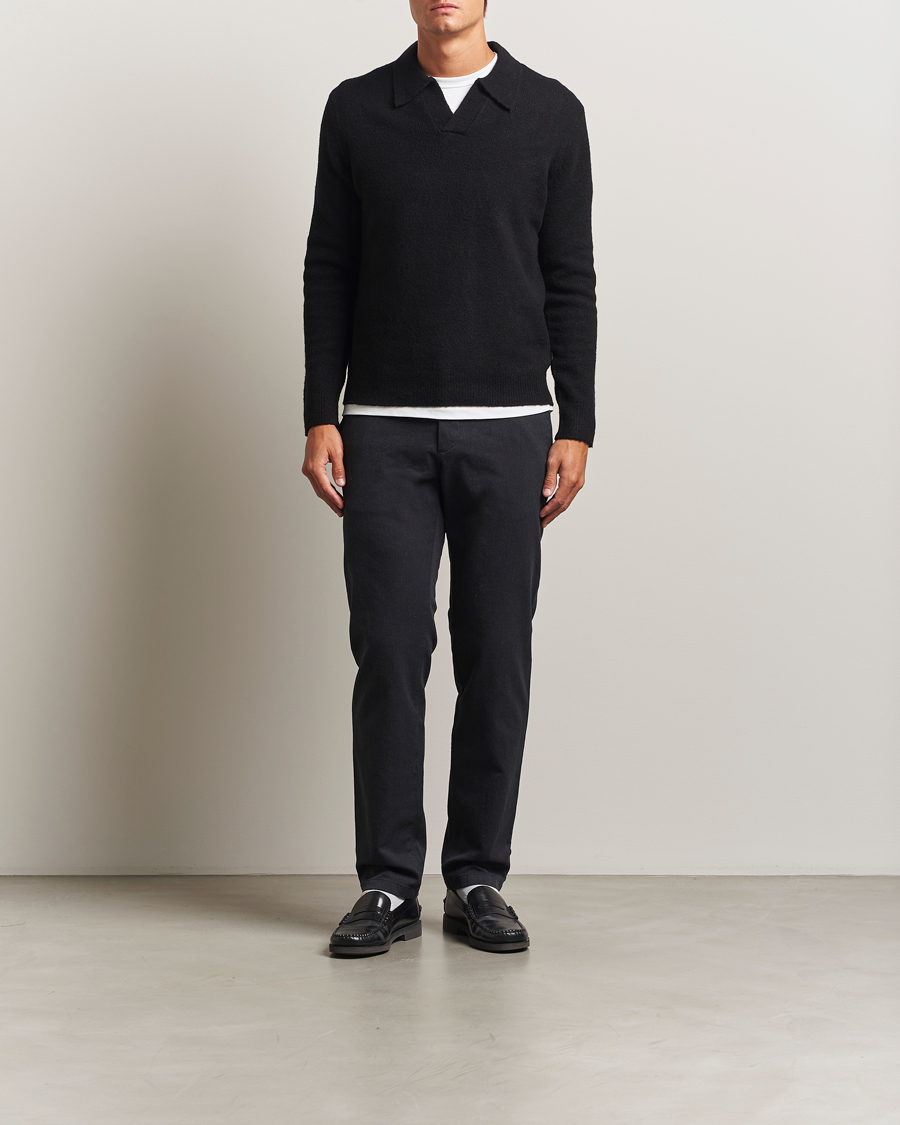 Heren | Broeken | J.Lindeberg | Ched Flannel Twill Pants Dark Grey Melange