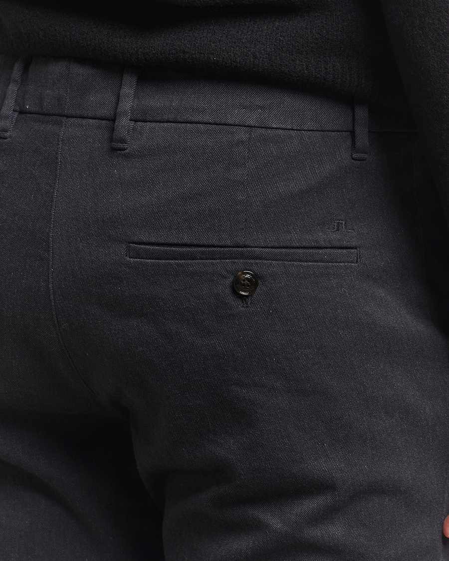 Heren | Broeken | J.Lindeberg | Ched Flannel Twill Pants Dark Grey Melange
