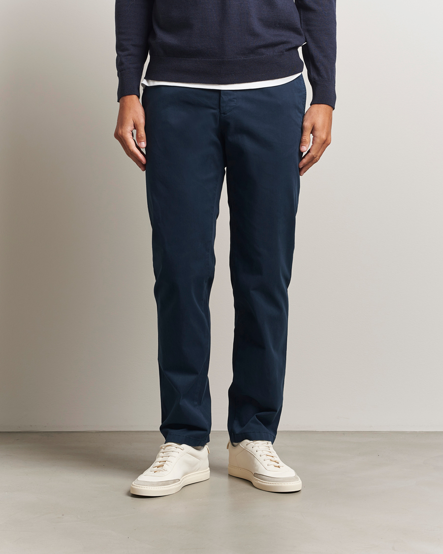 Heren | Broeken | J.Lindeberg | Ched Cotton Stretch Chinos Navy