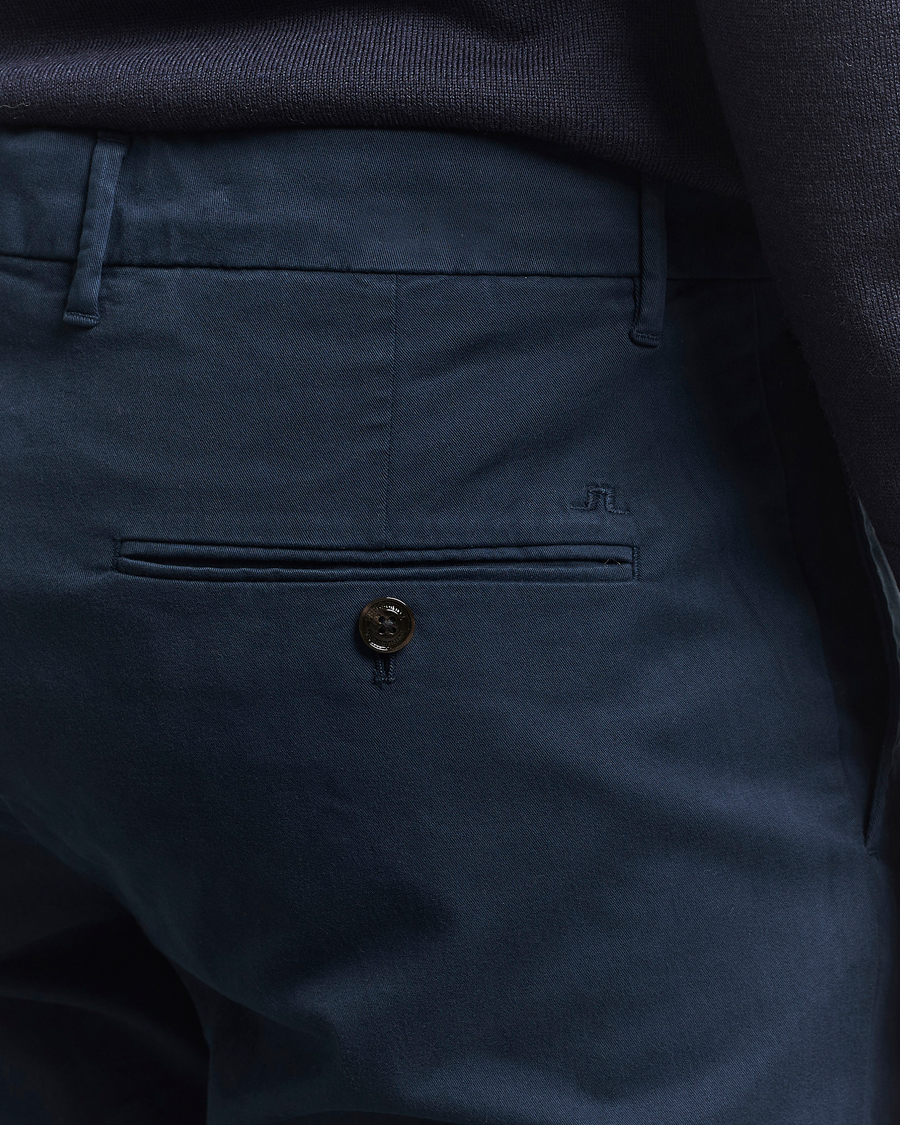 Heren | Broeken | J.Lindeberg | Ched Cotton Stretch Chinos Navy