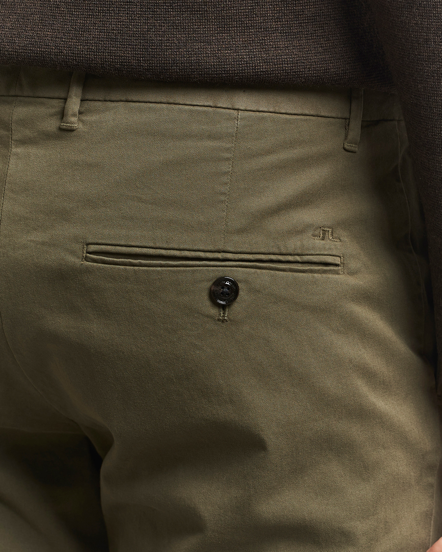 Heren | Broeken | J.Lindeberg | Ched Cotton Stretch Chinos Forest Green