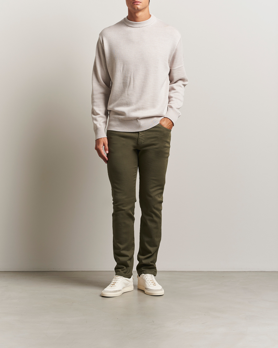 Heren | Broeken | J.Lindeberg | Jax Left Hand Twill Jeans Forest Green