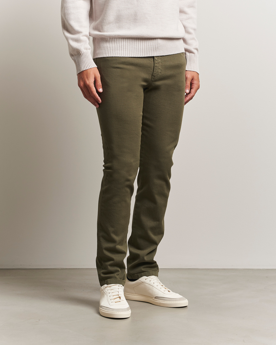 Heren | Jeans | J.Lindeberg | Jax Left Hand Twill Jeans Forest Green