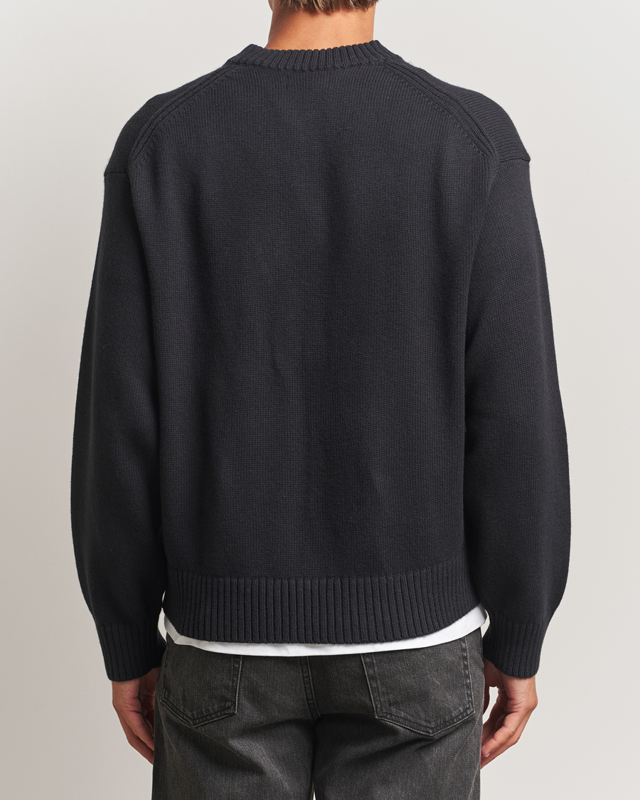 Heren | Truien | J.Lindeberg | Eddy Wool/Cotton Knitted Sweater Black