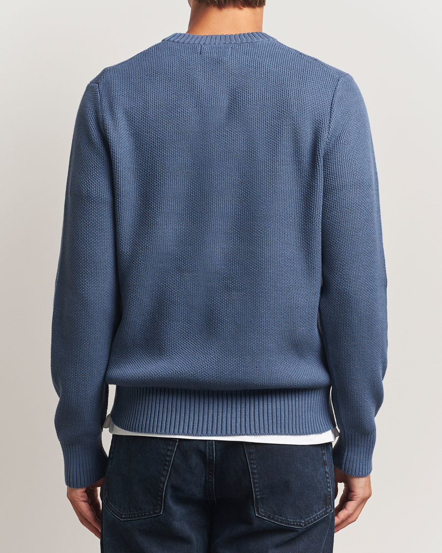 Heren | Truien | J.Lindeberg | Oliver Structured Sweater Vintage Indigo